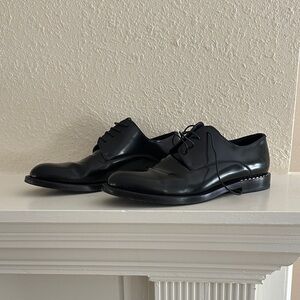 Fendi Black Leather Oxfords 7.5 Mens